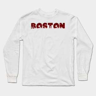 Boston Cityscape Long Sleeve T-Shirt